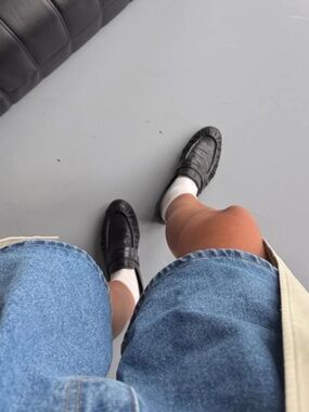 Tony Bianco Gatsby Loafer in Black Anguille